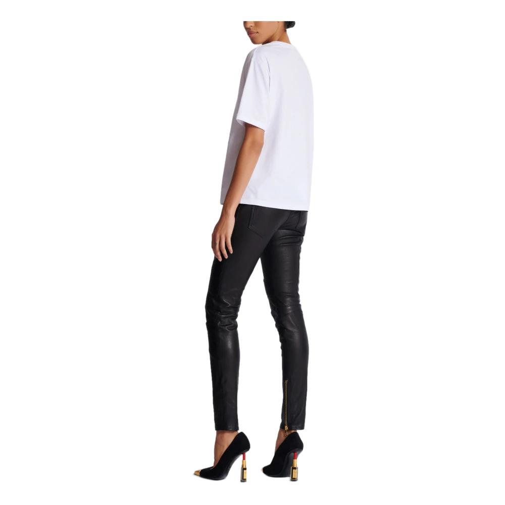 Balmain Kortmouw Schoonheid T-shirt White Dames