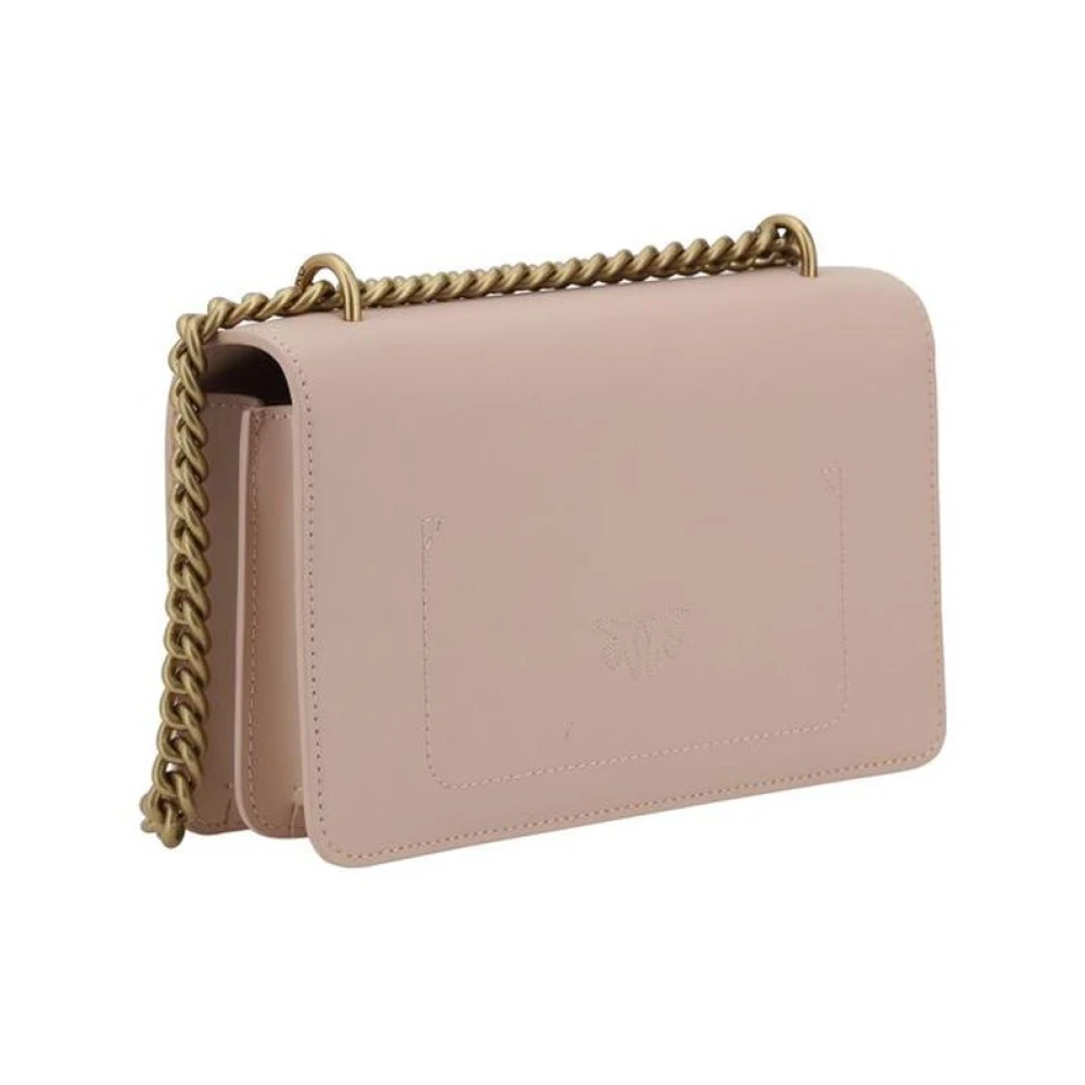 pinko Mini Schoudertas met Goudkleurig Logo Pink Dames