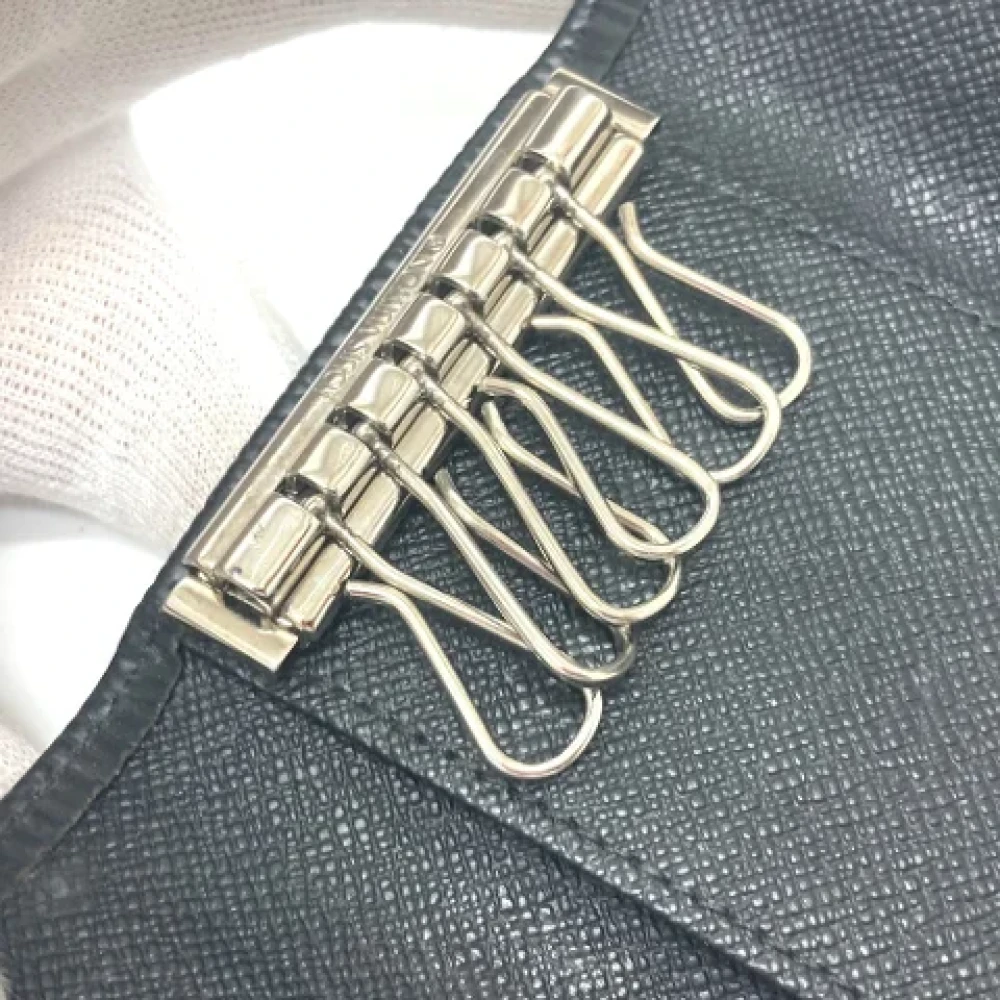 Louis Vuitton Vintage Pre-owned Leather key-holders Black Dames