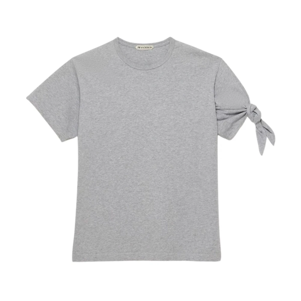 Jw Anderson Sleeve Knot T-Shirt - Female - T-Shirts - Gray - S - Tops