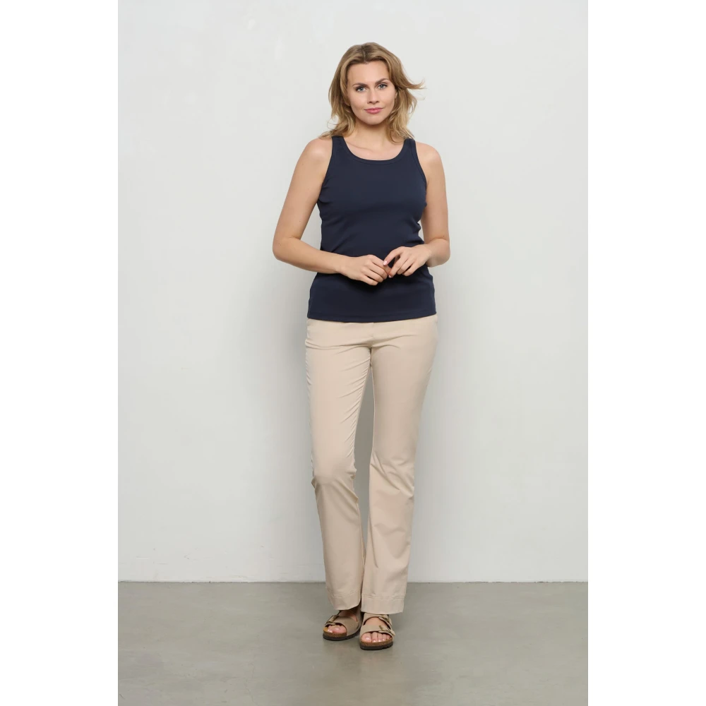&Co Woman Top zonder mouwen Zomerse stijl Black Dames