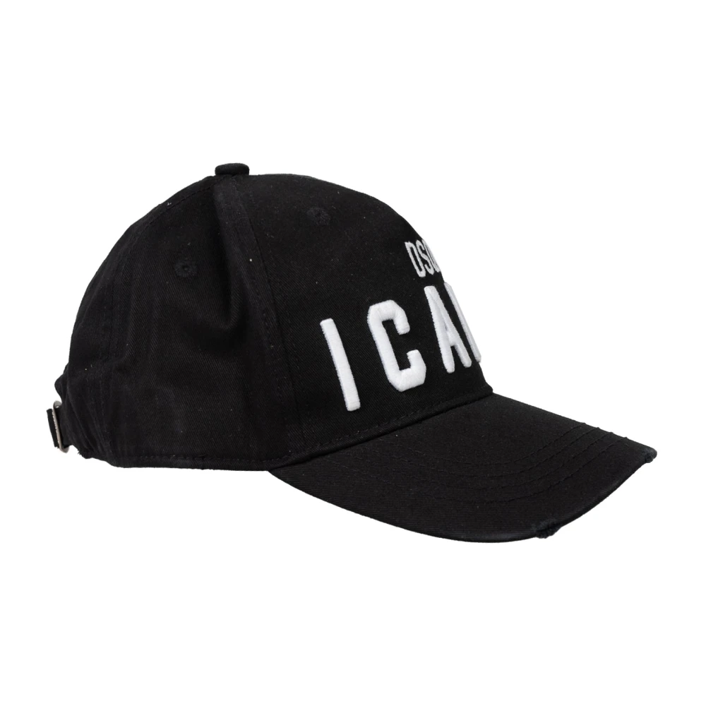 Dsquared2 Mannelijk Zwart Accessoires Heren, One Size, Caps