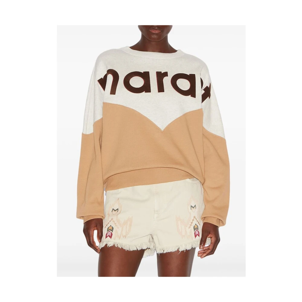 Isabel Marant Étoile Color-blocked Logo Print Sweatshirt Multicolor Dames