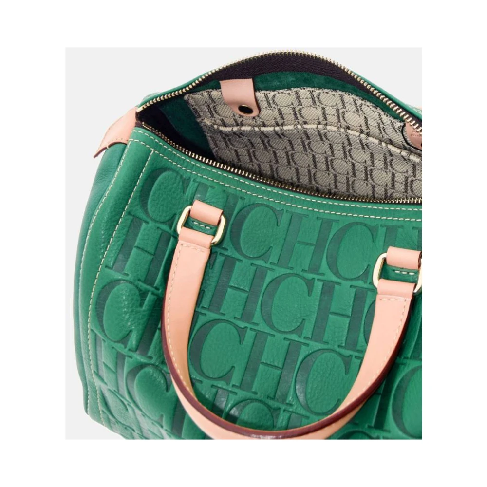 Carolina Herrera Groene Getatoeëerde Andy 7 Bowlingtas Green Dames