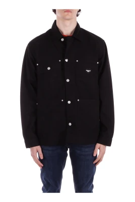 Logo Front Button Shirt Four Pockets