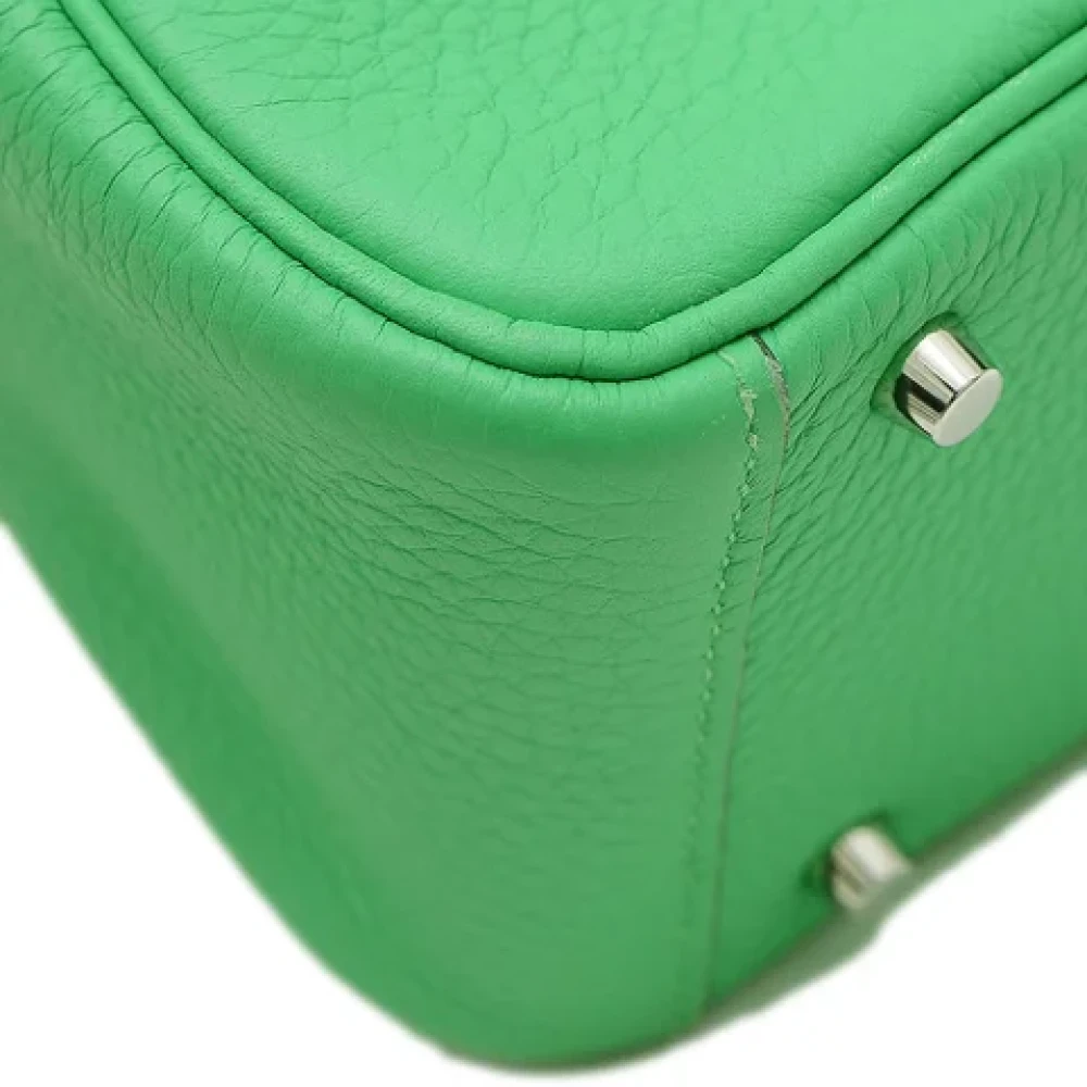 Hermès Vintage Pre-owned Leather handbags Green Dames
