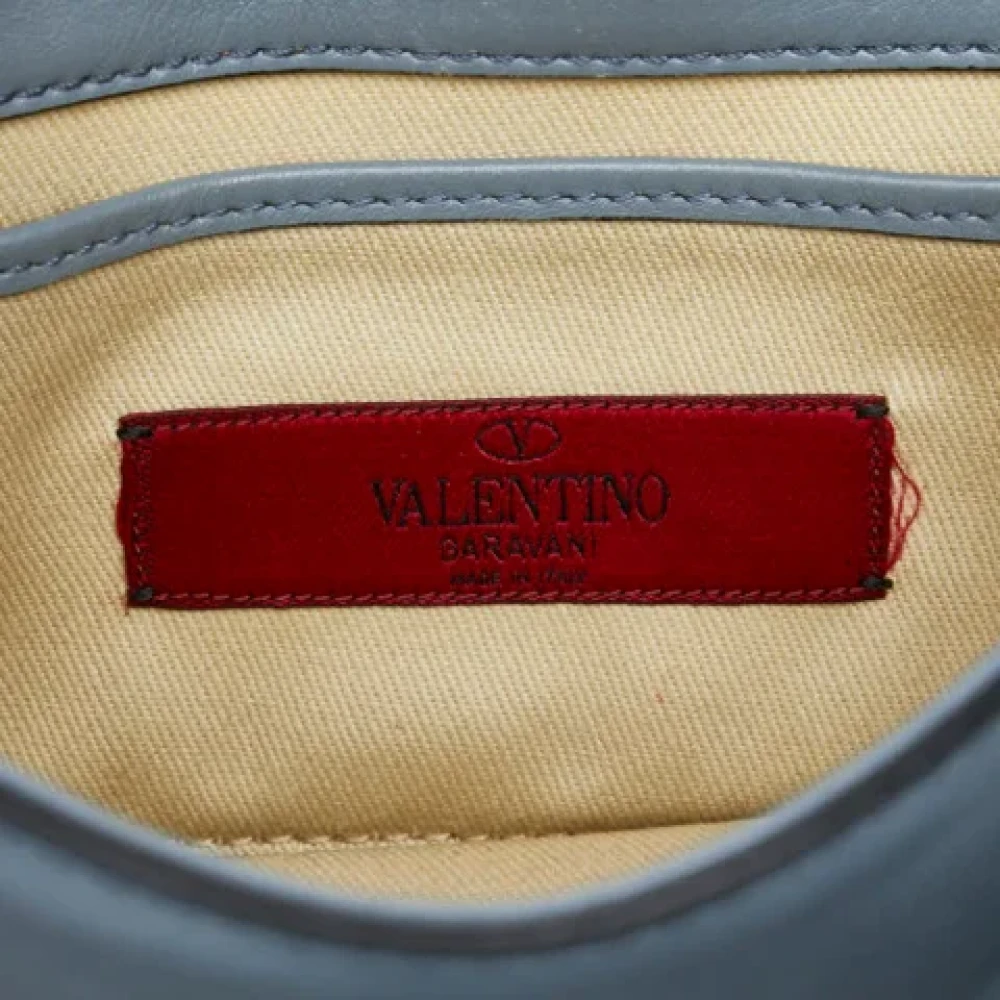 Valentino Vintage Pre-owned Leather shoulder-bags Blue Dames