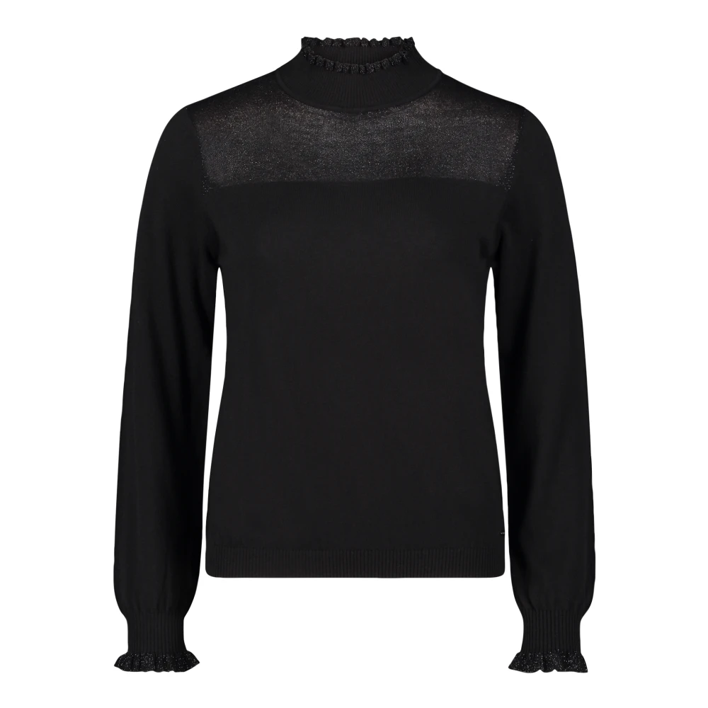 Betty & Co Gebreide trui met Lurex-draad Black Dames