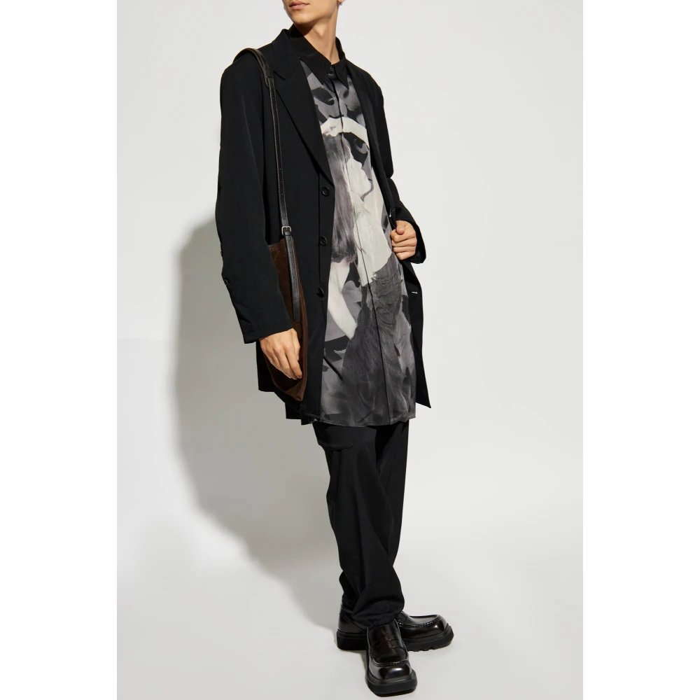 Y-3 Gedrukt Shirt Black Heren