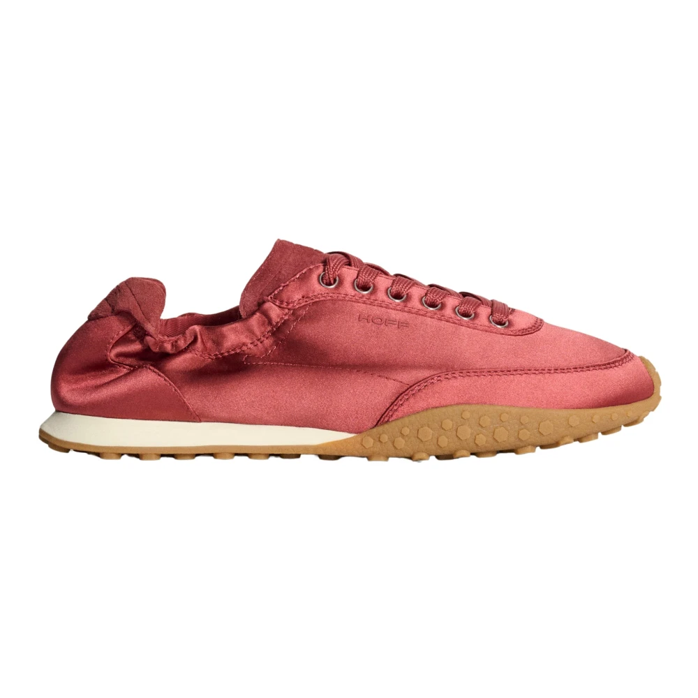 Hoff Satin Terracotta Brugtegel Dames Schoenen Rood