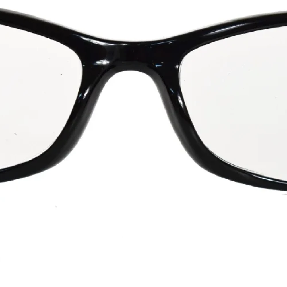 Chanel Vintage Pre-owned Plastic sunglasses Black Heren