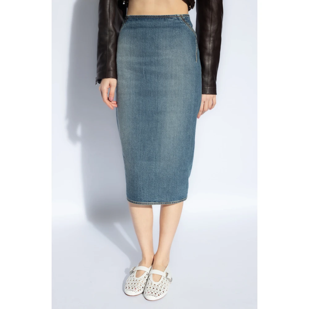 Alaïa Denim Rokken Blue Dames