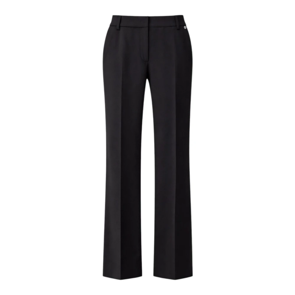 Liu Jo Vrouw Zwart Broeken Dames, L, Polyester, Wijde Broek