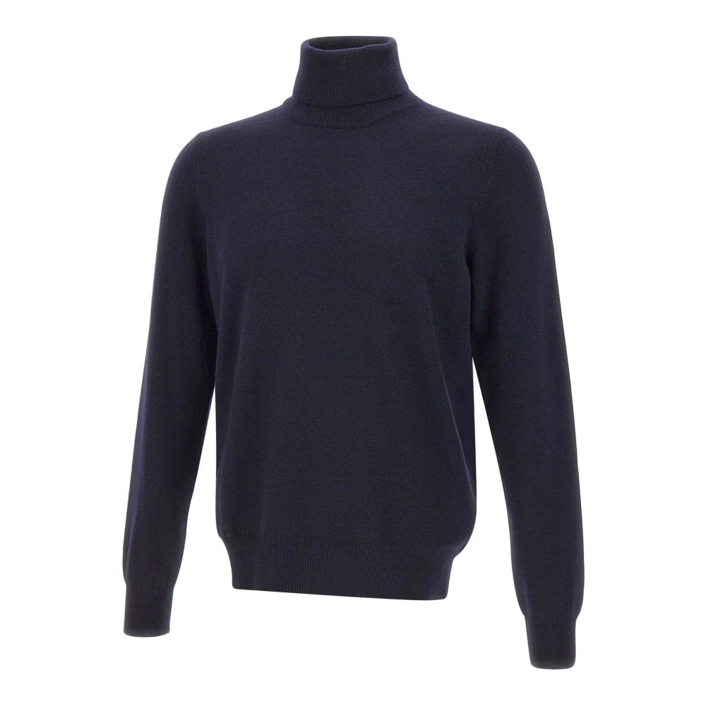 Gran Sasso Men's Blue Cycling Turtleneck, Turtlenecks, 3XL, Knitwear