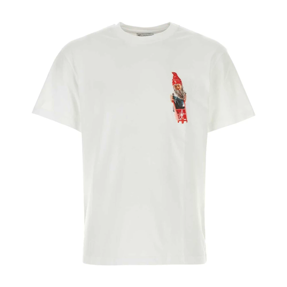 JW Anderson Gnome-print Katoenen T-shirt White Heren