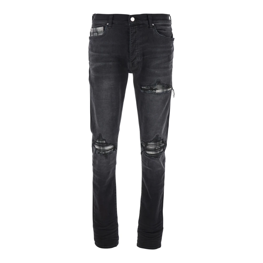 Amiri Zwarte Jeans met Gescheurde Details Black Heren