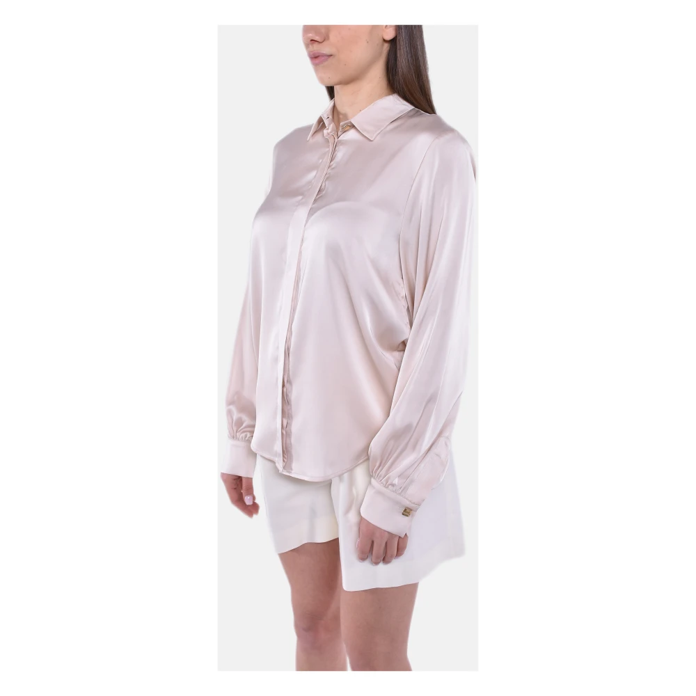 MVP wardrobe Elegante Blouse met Stretchstof Pink Dames