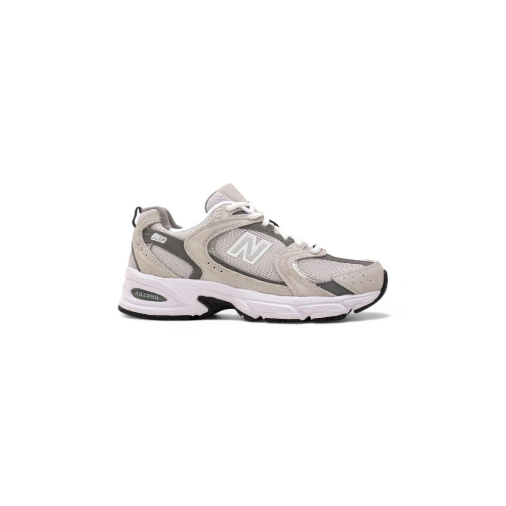 New Balance Casual Sneakers met Suède Inzetstukken Heren Schoenen Grijs