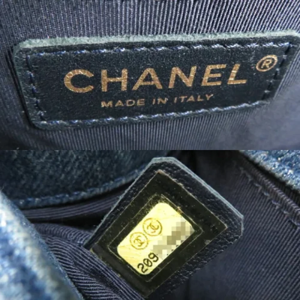 Chanel Vintage Pre-owned Denim chanel-bags Blue Dames