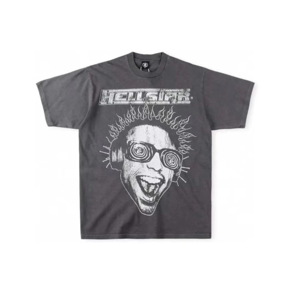 Hellstar Hemelse geluid T-shirt in zwart Gray Heren