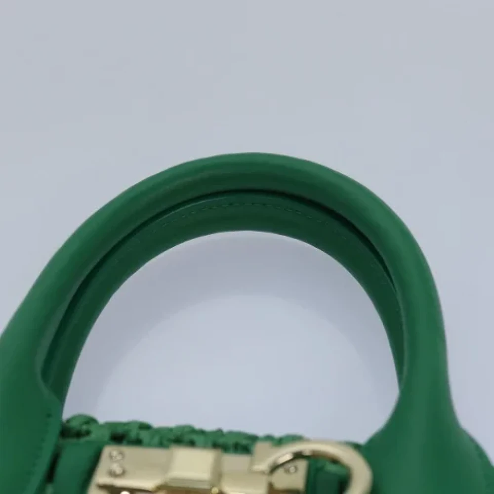 Salvatore Ferragamo Pre-owned Leather handbags Green Dames
