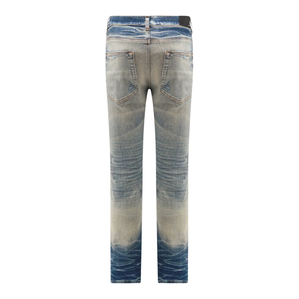 Amiri Stretchkatoenen jeans met gescheurd effect Blue Heren