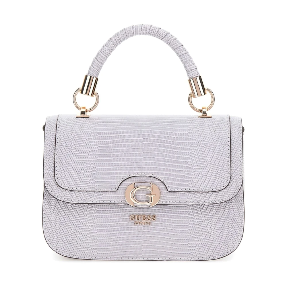 Guess Orlina Society Satchel Tas Lavendel Grijs Gray Dames