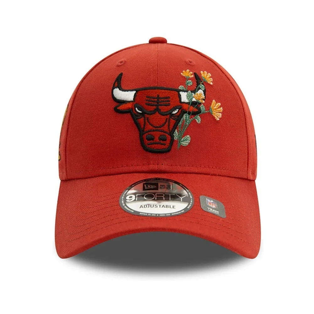 new era Rode Bulls Bloemen Icoon Pet Red Heren