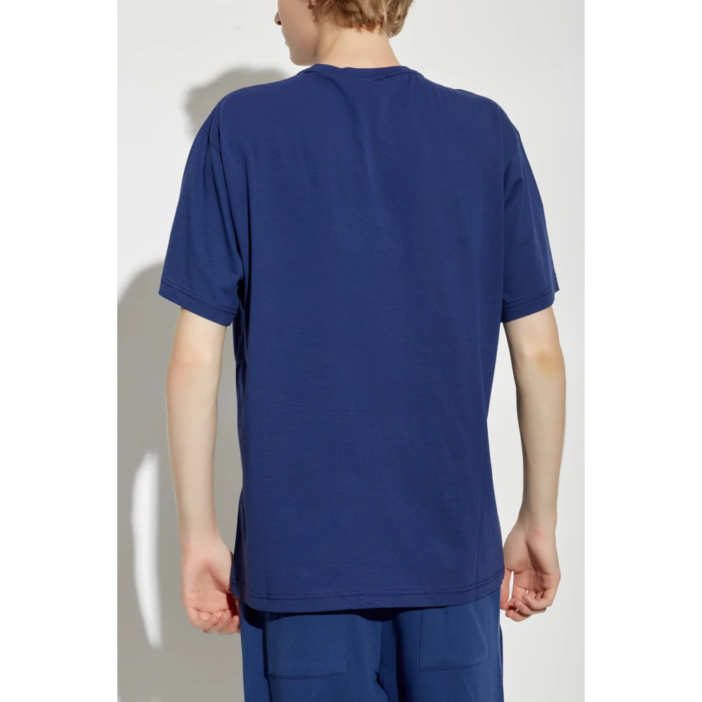 Versace Jeans Couture T-shirt met logo Blue Heren