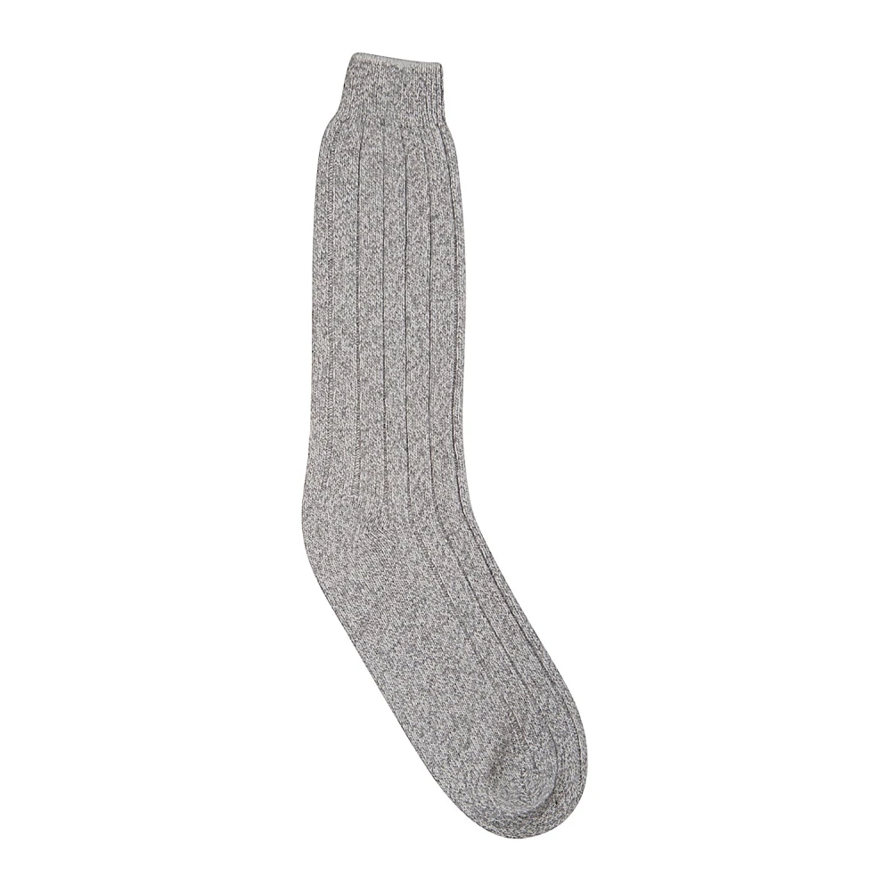 Eleventy Men's Gray Socks, One Size, Calza Tipping