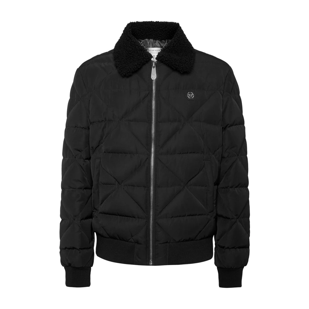 Philipp Plein Stijlvolle Jas met Uniek Ontwerp Black Heren
