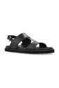 black-buckle-sandals-flat-rubber-sole