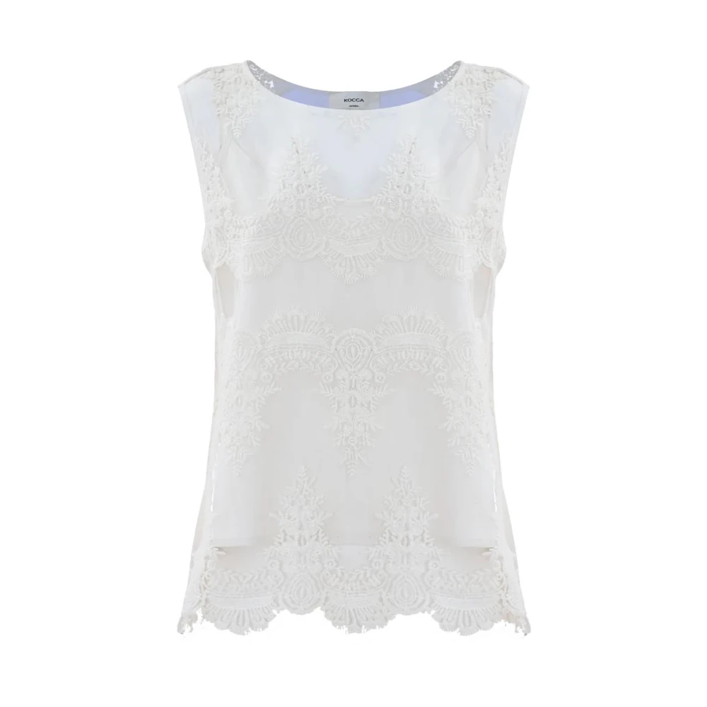 Kocca Elegante Kant Blouse White Dames