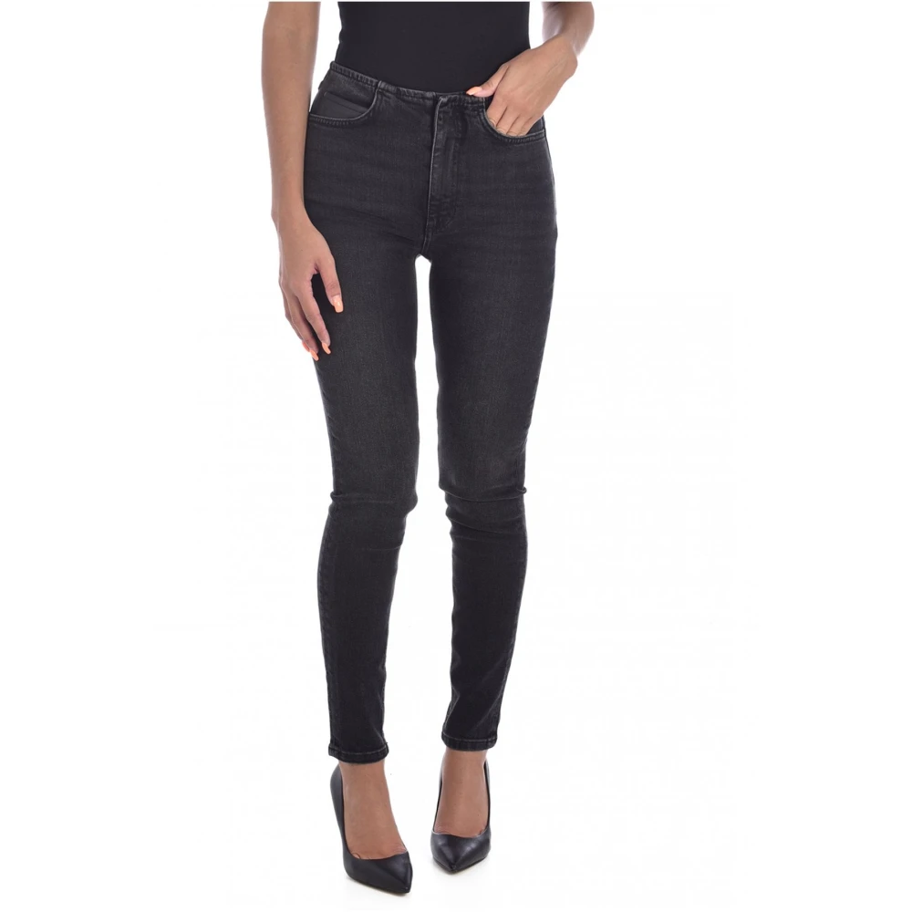 Guess Zwarte Denim Skinny Jeans Black Dames