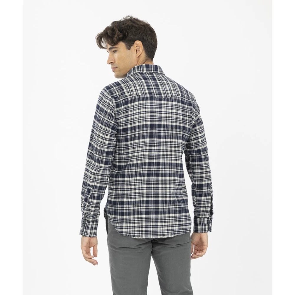Officine Générale Geruite overhemd met knoopsluiting Multicolor Heren
