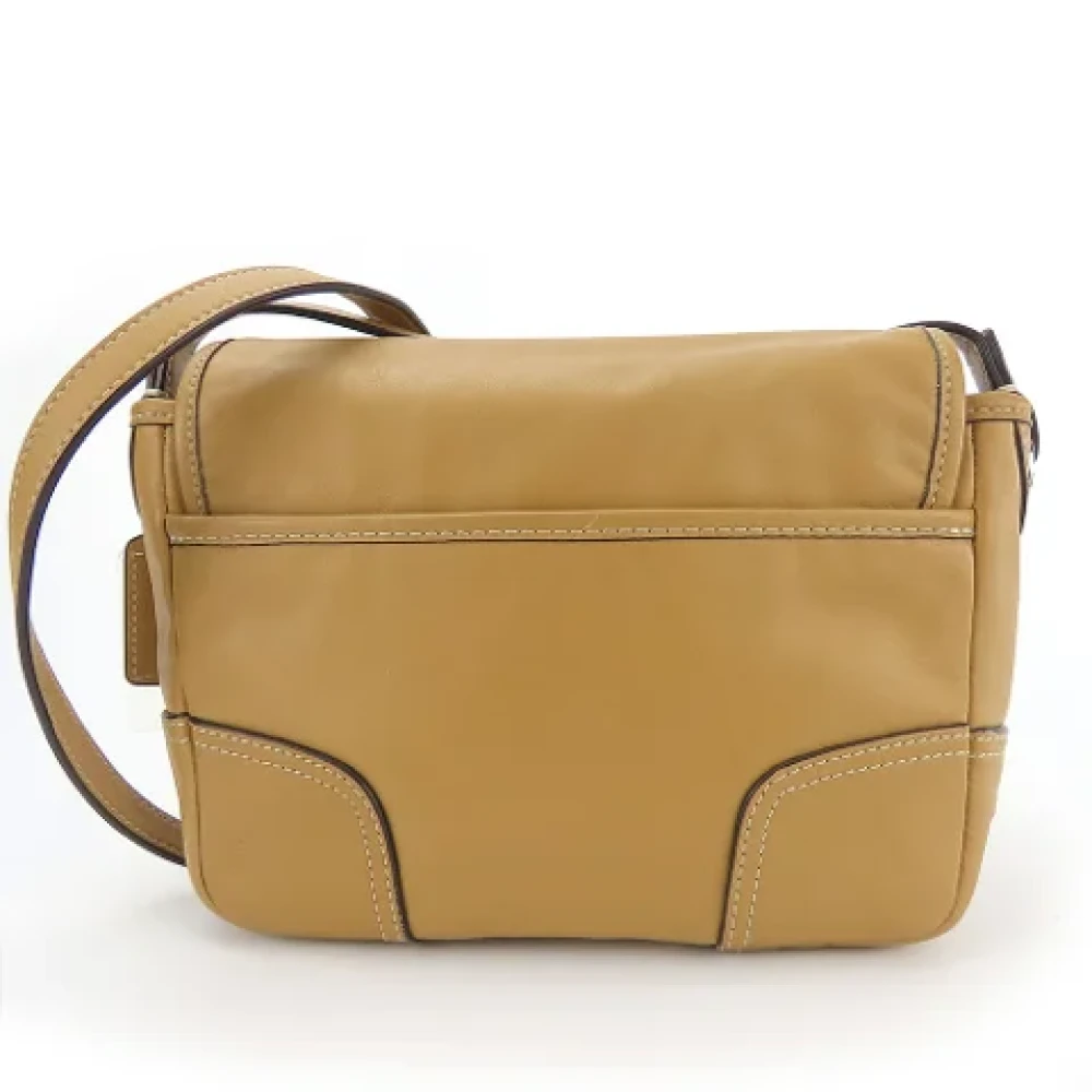 Coach Pre-owned Leather shoulder-bags Brown Dames