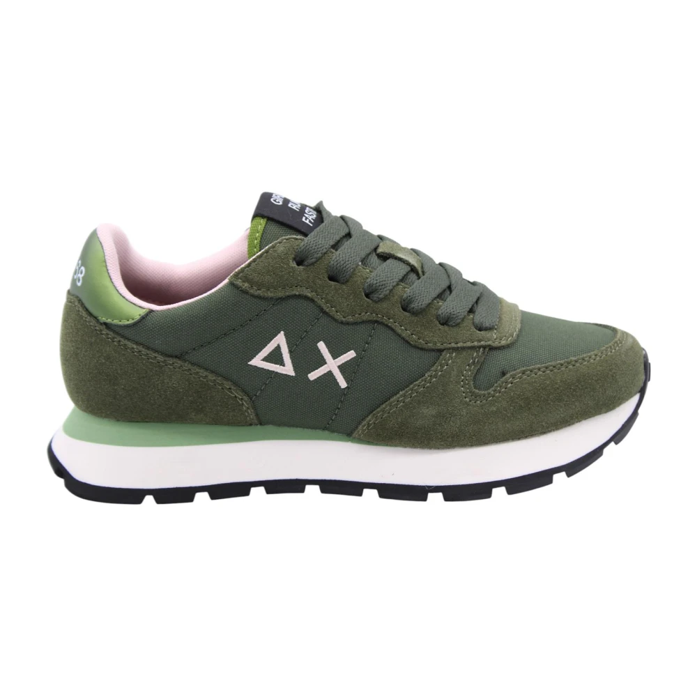 Sun68 Zwarte Sneaker voor Mannen en Vrouwen Dames Schoenen Groen