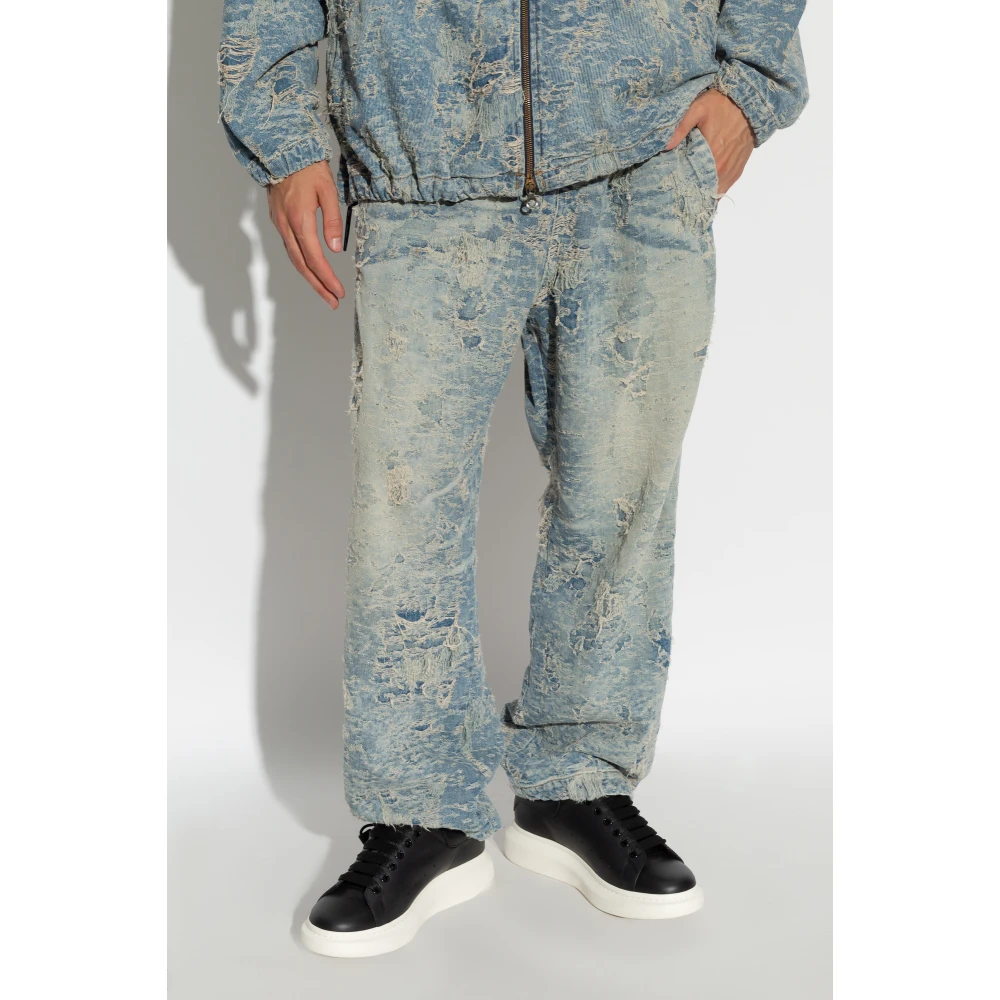 Diesel Wijde jeans Blue Unisex
