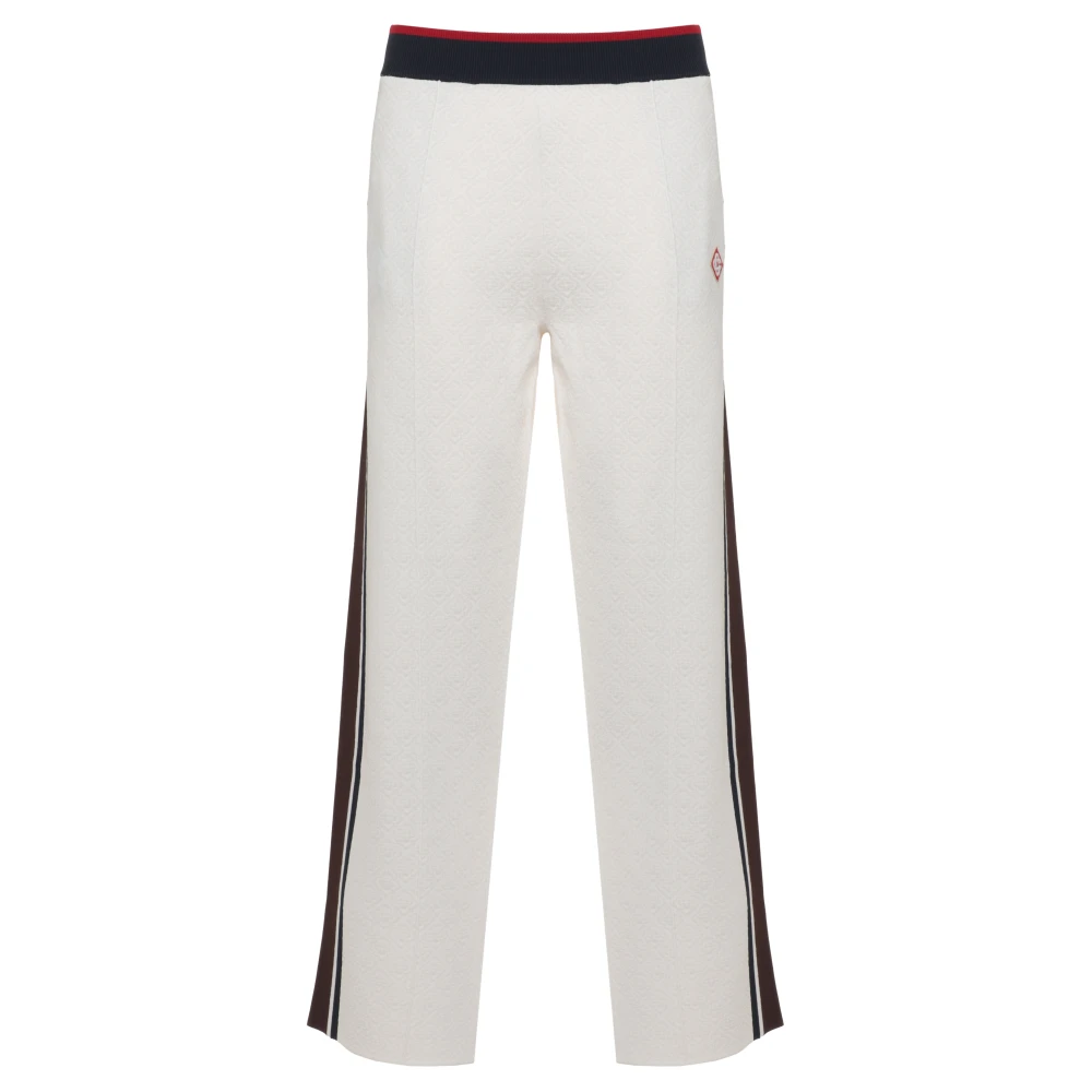 Casablanca , Straight Trousers, Male, White, M, Café Stripe Trousers