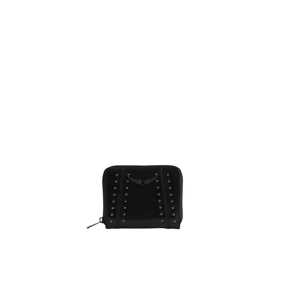 Zadig & Voltaire Donna Nero Portamonete Mini Zv Vintage Patent Studs - Immagine 3