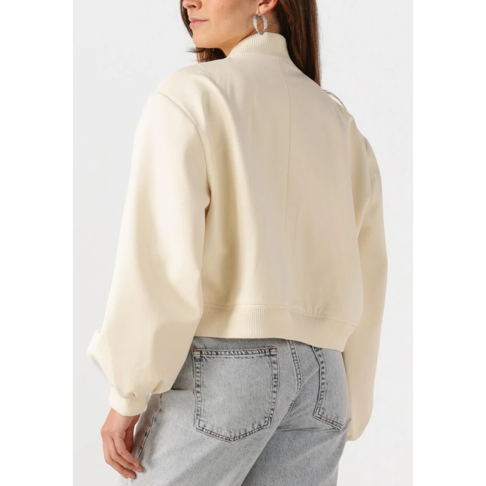 Notre-v Elegante Beige Bomberjack voor Vrouwen Beige Dames