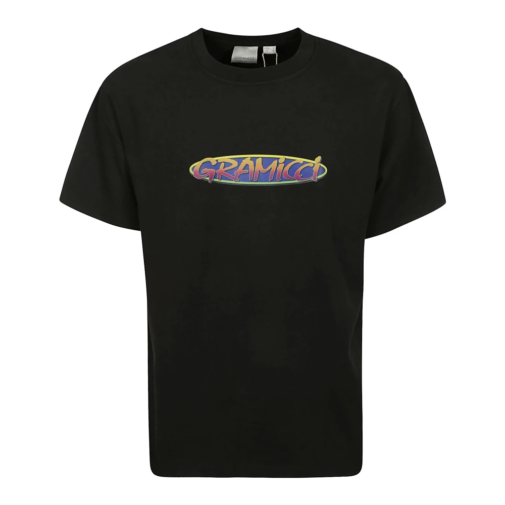 Gramicci Zwart Katoenen Logo Print T-shirt Black Heren