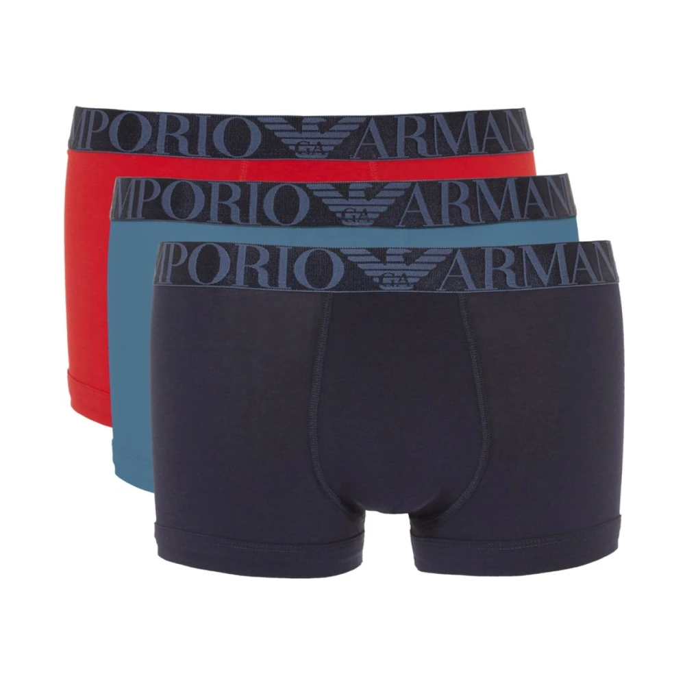 Emporio Armani Boxershort met elastische band met logo in een set van 3 stuks model 'Fashion'