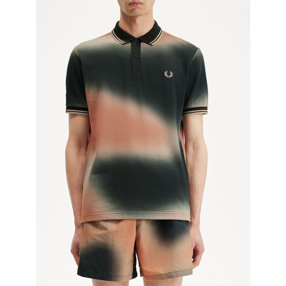 Fred Perry Twin Tipped Polo Shirt Groen Multicolor Heren