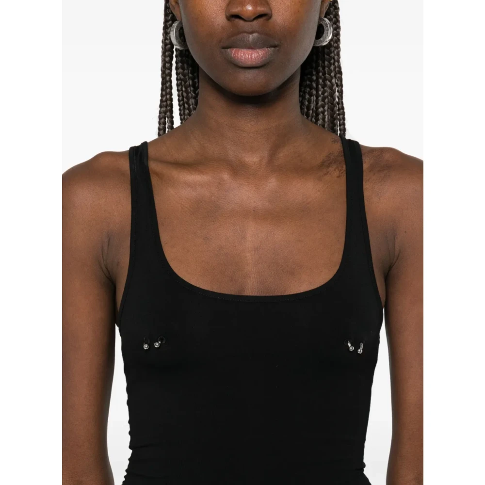 Mugler Zwarte Body Piercing Sieraden Black Dames