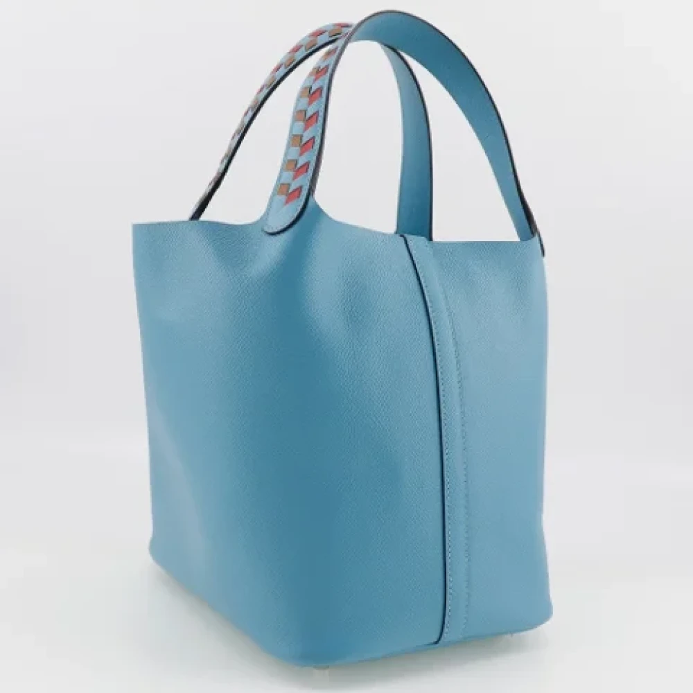 Hermès Vintage Pre-owned Fabric handbags Blue Dames