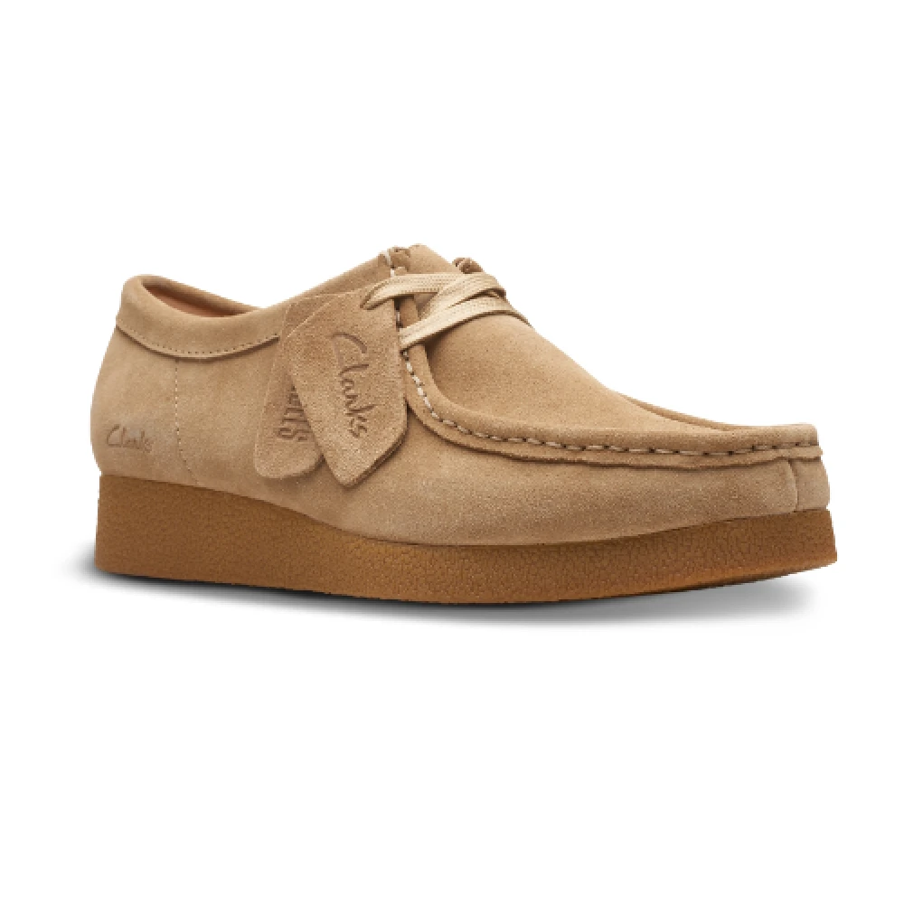 Clarks Women's Beige Wallabee Evo Shoes - Laced Shoes - 5 Uk - Shoes