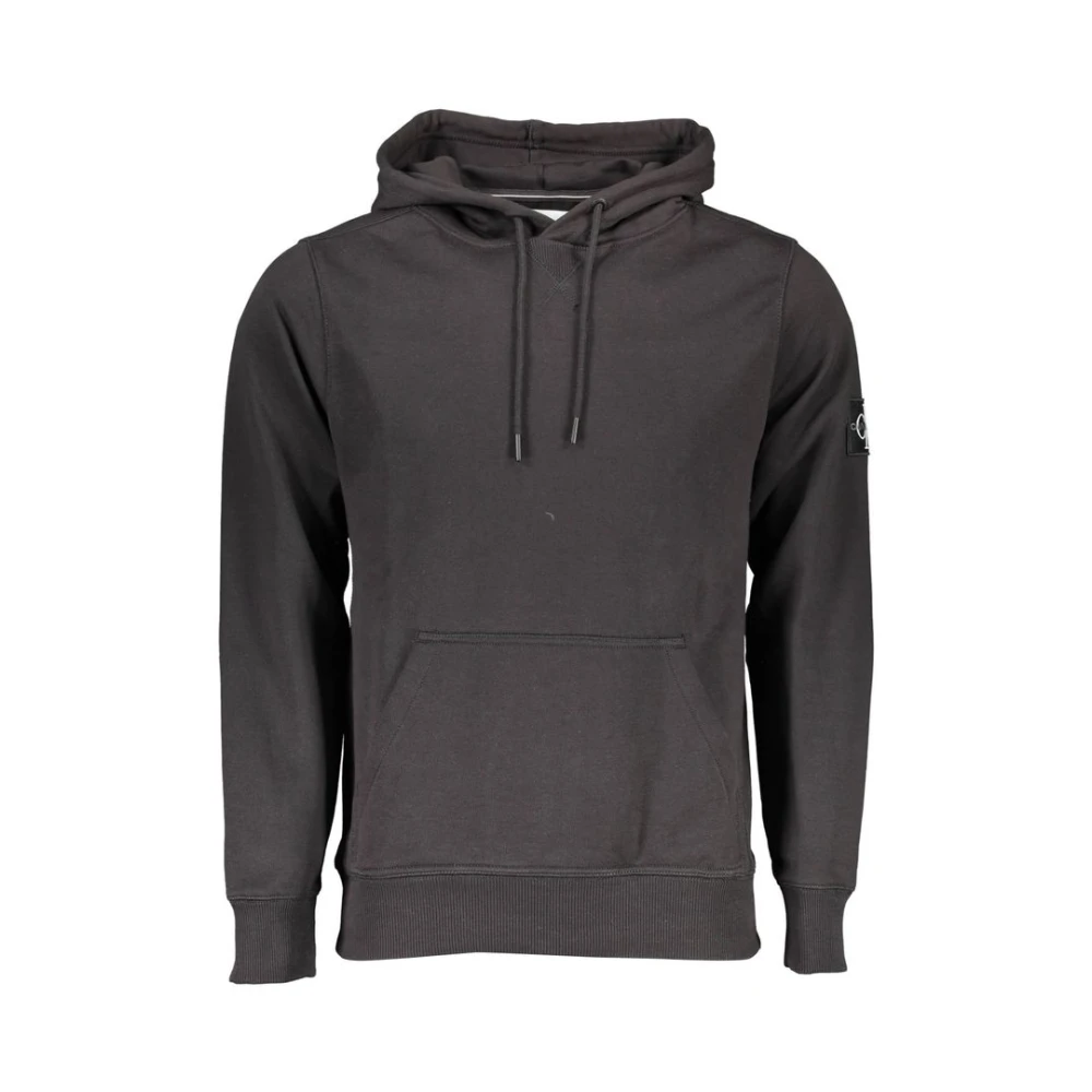 Calvin Klein Men's Black Hoodies, Xl, Cotton Hoodie Jumper