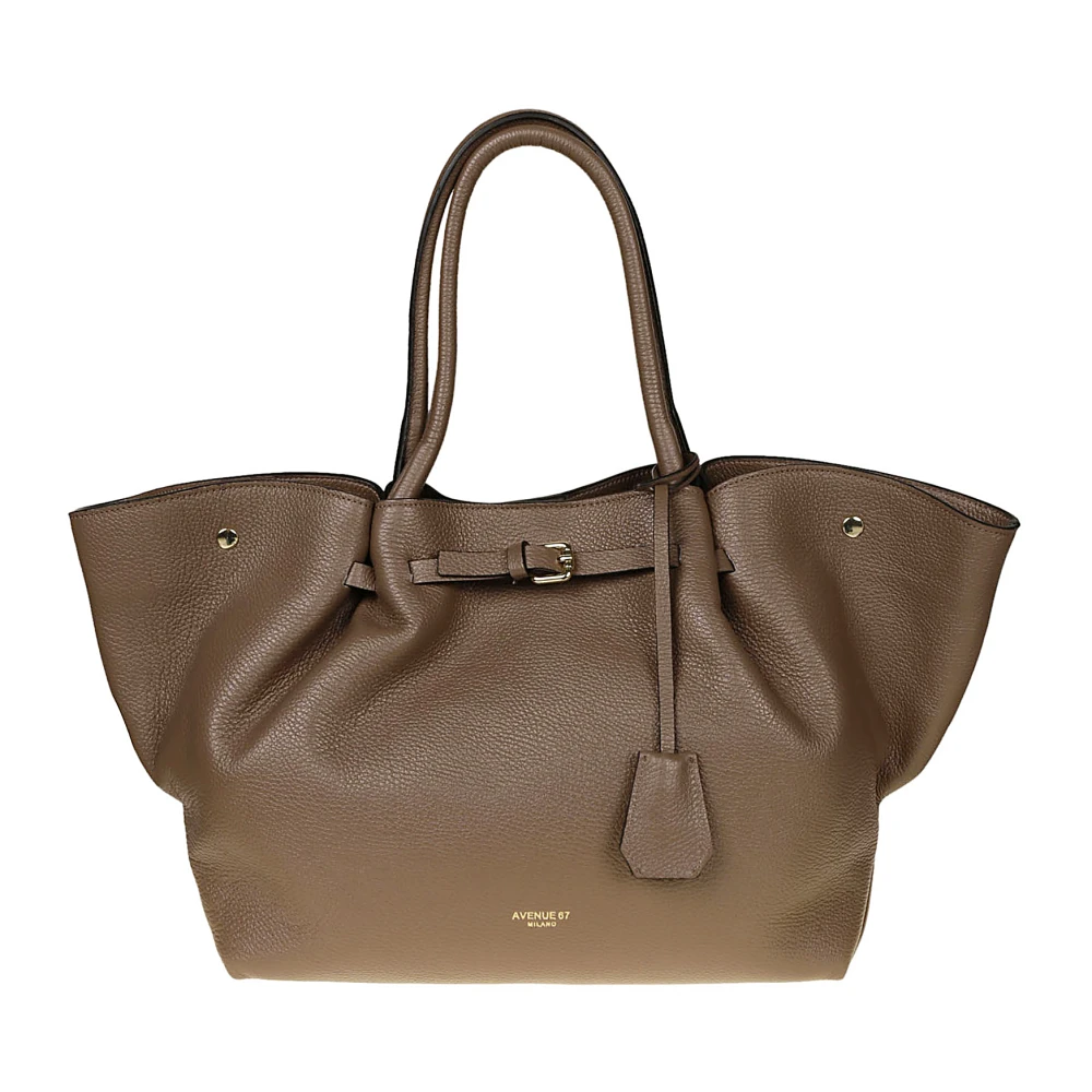 Avenue 67 Charlotte Handtas met knoopsluiting Brown Dames