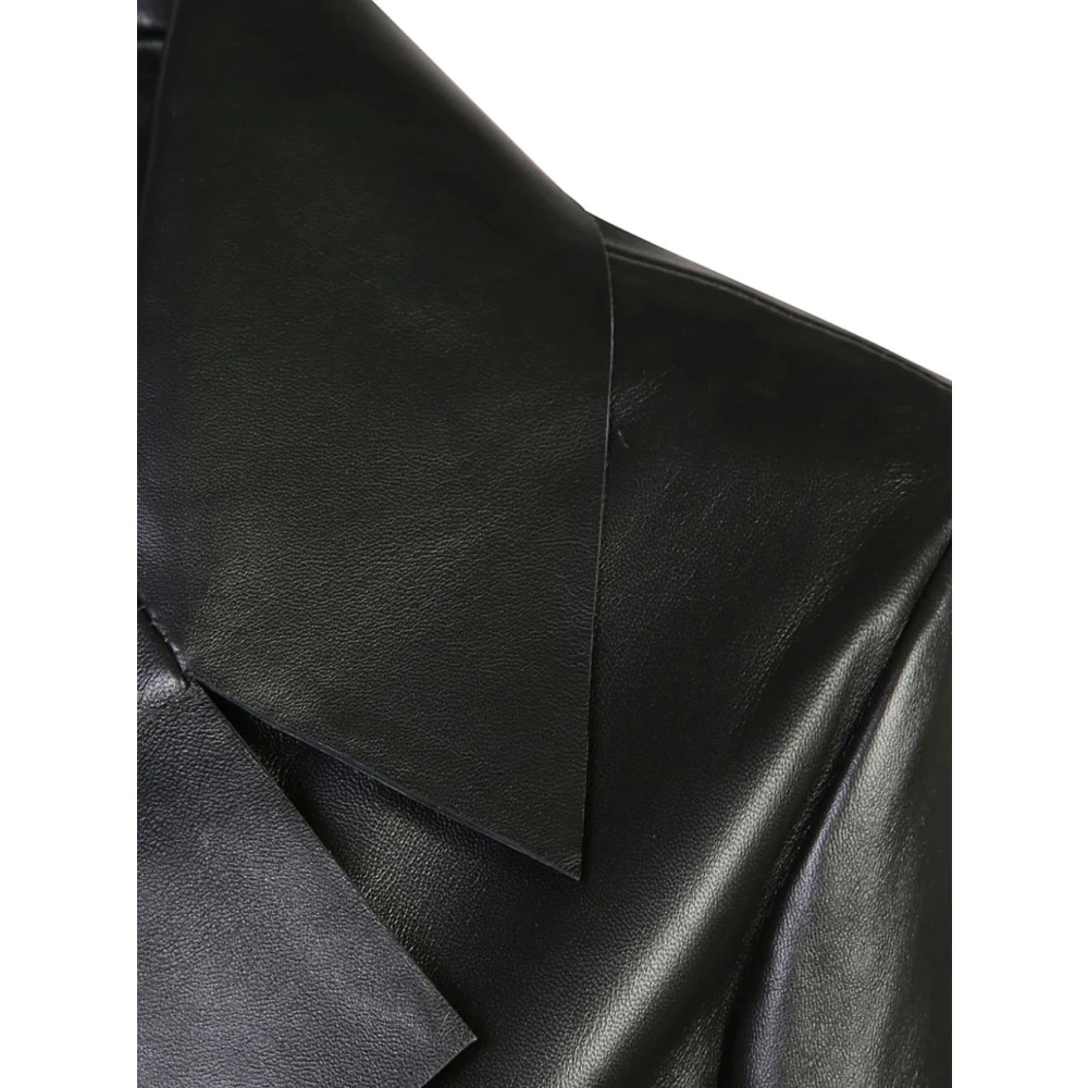 Calvin Klein Zwarte Jassen Mantels Aw24 Black Dames